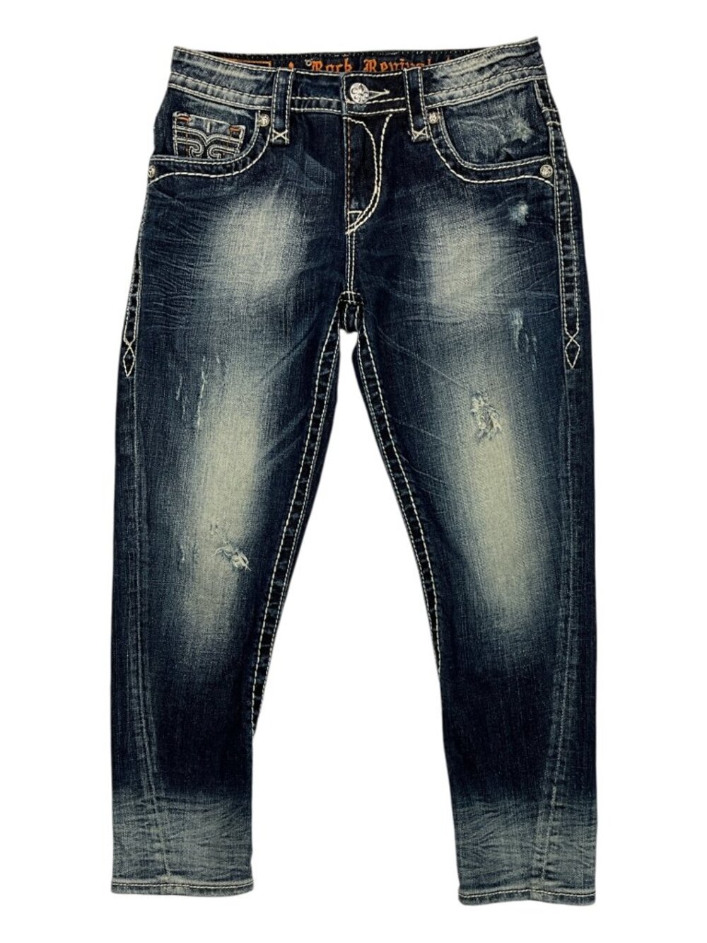 Rock Revival Lydia Slim Boyfriend Jeans 25 Cropped